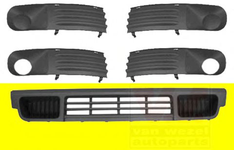 5896590 Van Wezel Вентиляційна решітка бампера для Volkswagen Transporter