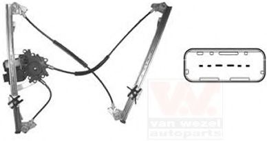 4348267 Van Wezel Склопідіймач для Renault Laguna