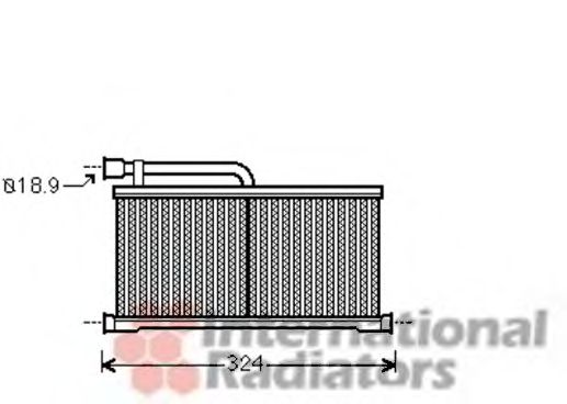 03006296 Van Wezel Радиатор печки для Audi A6