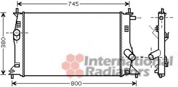 27002183 Van Wezel Радиатор охлаждения двигателя для Mazda 5