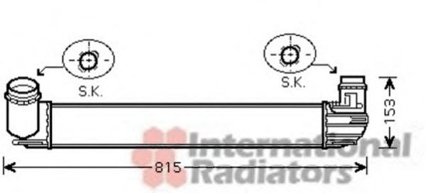 43004412 Van Wezel Інтеркулер для Renault Megane