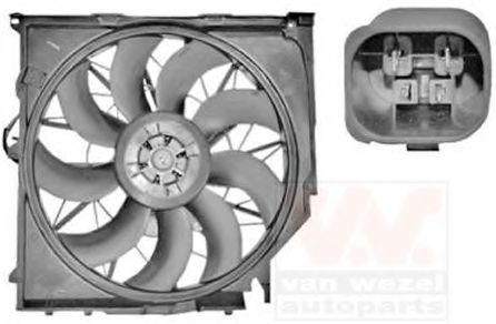 0680747 Van Wezel Вентилятор системы охлаждения двигателя для BMW X3