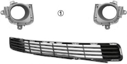 5467590 Van Wezel Вентиляционная решетка бампера для Toyota Prius