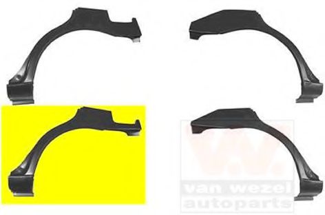 8224143 Van Wezel Крыло заднее для Hyundai Accent