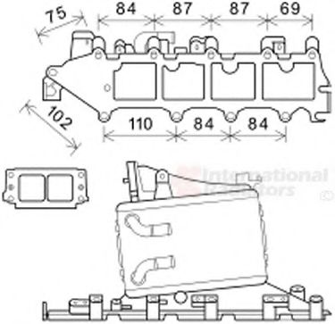 58004361 Van Wezel Интеркулер
