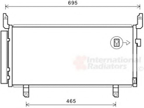 51005104 Van Wezel Радиатор кондиционера для Subaru Forester