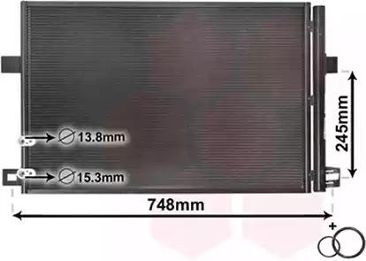 58005369 Van Wezel Радиатор кондиционера для Volkswagen Amarok