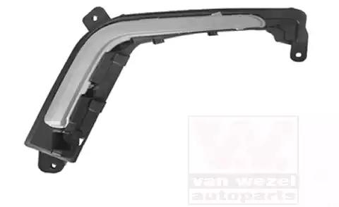 4014595 Van Wezel Вентиляционная решетка бампера для Peugeot 308