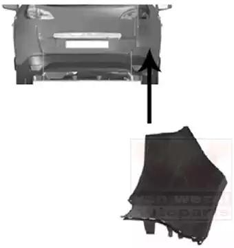 4346534 Van Wezel Бампер для Renault Scenic