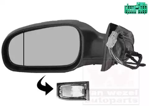 5960807 Van Wezel Наружное зеркало для Volvo S60