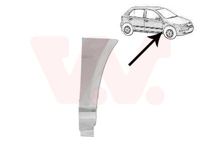 7625156 Van Wezel Крыло переднее для Skoda Fabia