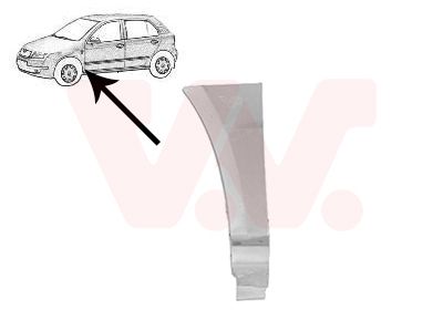 7625155 Van Wezel Крыло переднее для Skoda Fabia