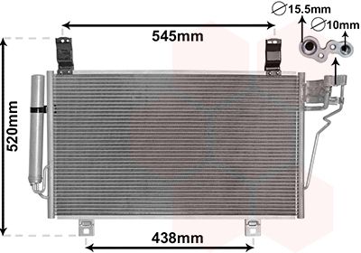 27015700 Van Wezel Радиатор кондиционера для Mazda CX-5