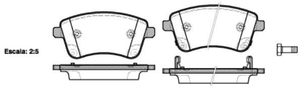 P15353.02 Woking Гальмівні колодки для Kia Venga