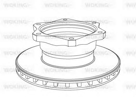 NSA1058.20 Woking Гальмівний диск для Mercedes Vario