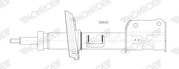 g8695 Monroe Стійка амортизатора для Jeep Compass