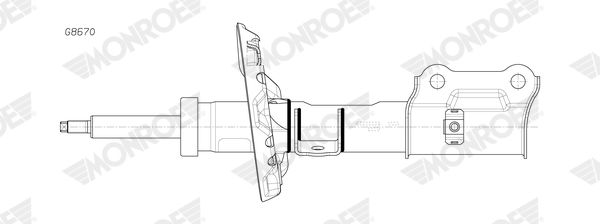 g8670 Monroe Стойка амортизатора