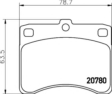 2078001 Textar Гальмівні колодки