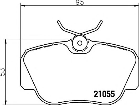 2105503 Textar Тормозные колодки для Mercedes 190