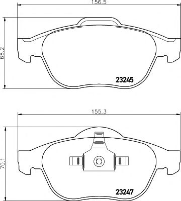 2324502 Textar Гальмівні колодки