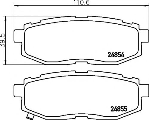 2485401 Textar Гальмівні колодки