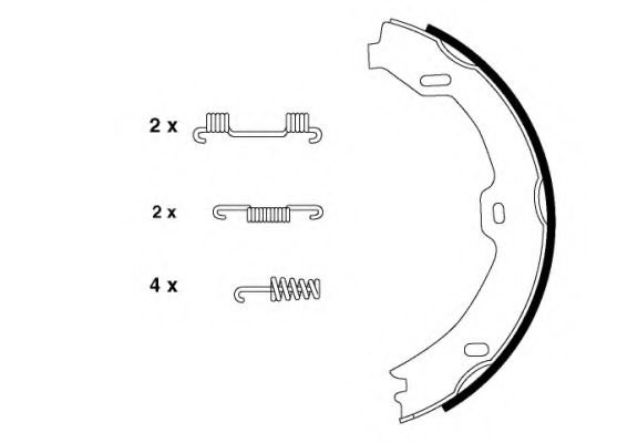 91058800 Textar Колодки ручника