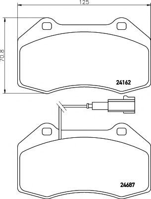 2416202 Textar Тормозные колодки