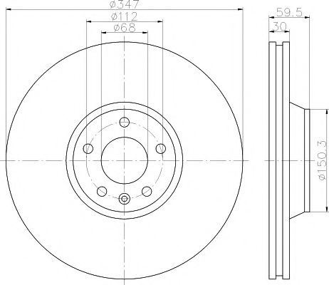 92132405 Textar Гальмівний диск для Audi A6