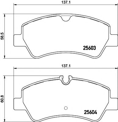 2560301 Textar Тормозные колодки