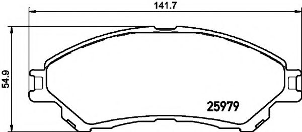 2597901 Textar Тормозные колодки