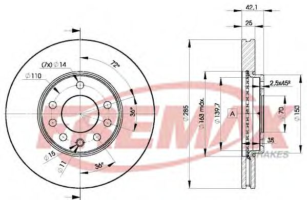 BD-9003 Fremax Тормозной диск