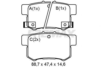 FBP-0297 Fremax Тормозные колодки