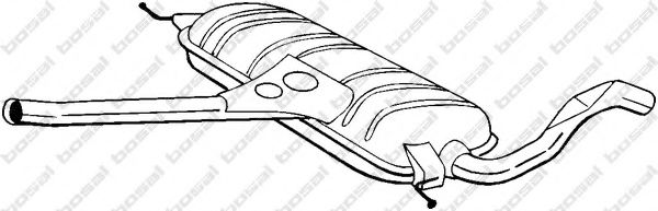282-543 Bosal Середній глушник вихлопних газів для Audi A6