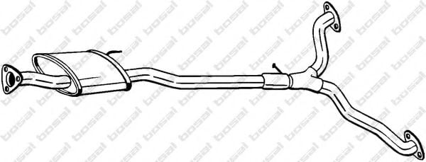 285-387 Bosal Средний глушитель выхлопных газов для Chevrolet Captiva