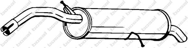 190-243 Bosal Глушник вихлопних газів кінцевий