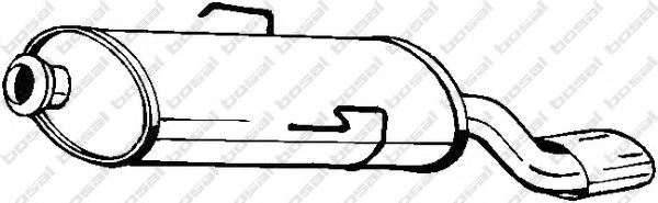 135-523 Bosal Глушитель выхлопных газов конечный для Citroen Saxo