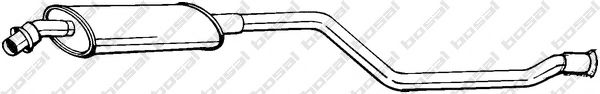 282-663 Bosal Середній глушник вихлопних газів