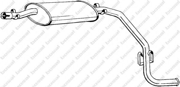 283-685 Bosal Глушитель выхлопных газов конечный