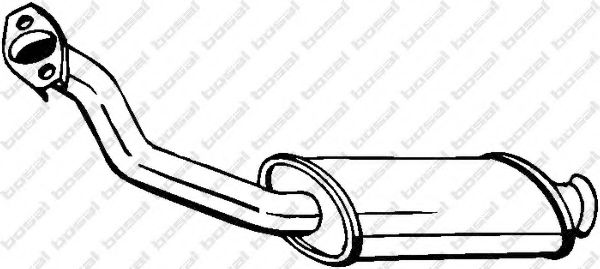 190-171 Bosal Средний глушитель выхлопных газов