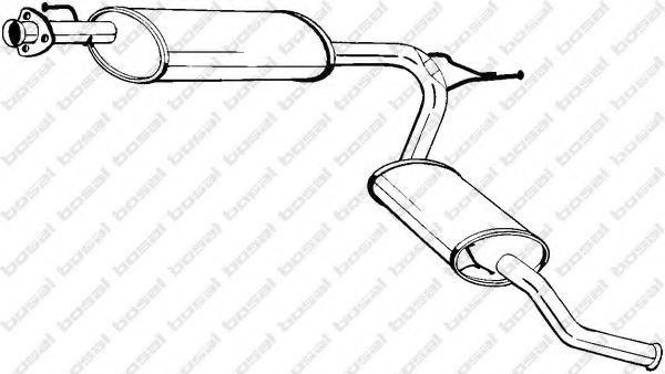 283-581 Bosal Глушитель выхлопных газов конечный