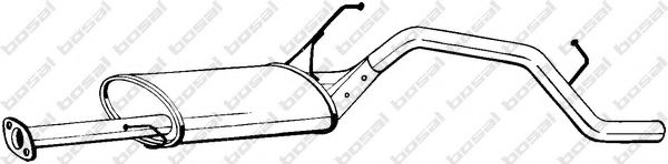 284-147 Bosal Глушник вихлопних газів кінцевий для Daihatsu Terios