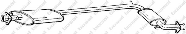 287-605 Bosal Средний глушитель выхлопных газов