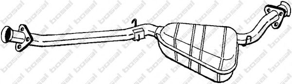 281-739 Bosal Средний глушитель выхлопных газов