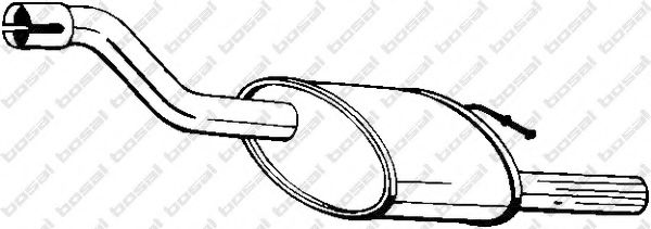 154-379 Bosal Глушитель выхлопных газов конечный для Ford Focus
