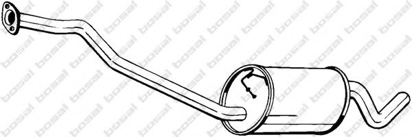 281-845 Bosal Середній глушник вихлопних газів
