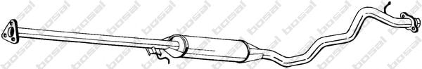 292-197 Bosal Середній глушник вихлопних газів для Honda CR-V