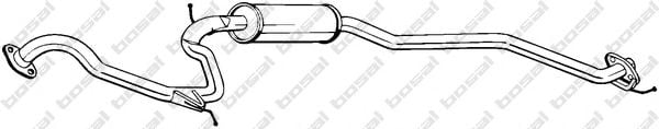 290-011 Bosal Средний глушитель выхлопных газов для Honda Civic