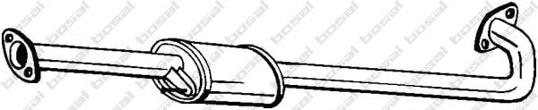 165-039 Bosal Середній глушник вихлопних газів для Hyundai i30