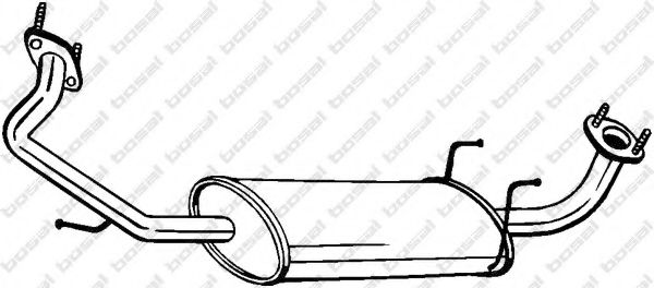 281-357 Bosal Середній глушник вихлопних газів для Kia Sorento