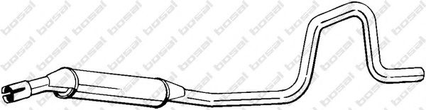 285-381 Bosal Средний глушитель выхлопных газов для Land Rover Freelander